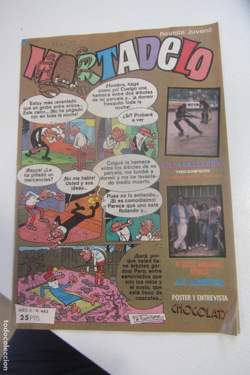 Tebeos: MORTADELO REVISTA SEMANAL N&ordm; 462 con POSTER JUVENIL BRUGUERA arx149