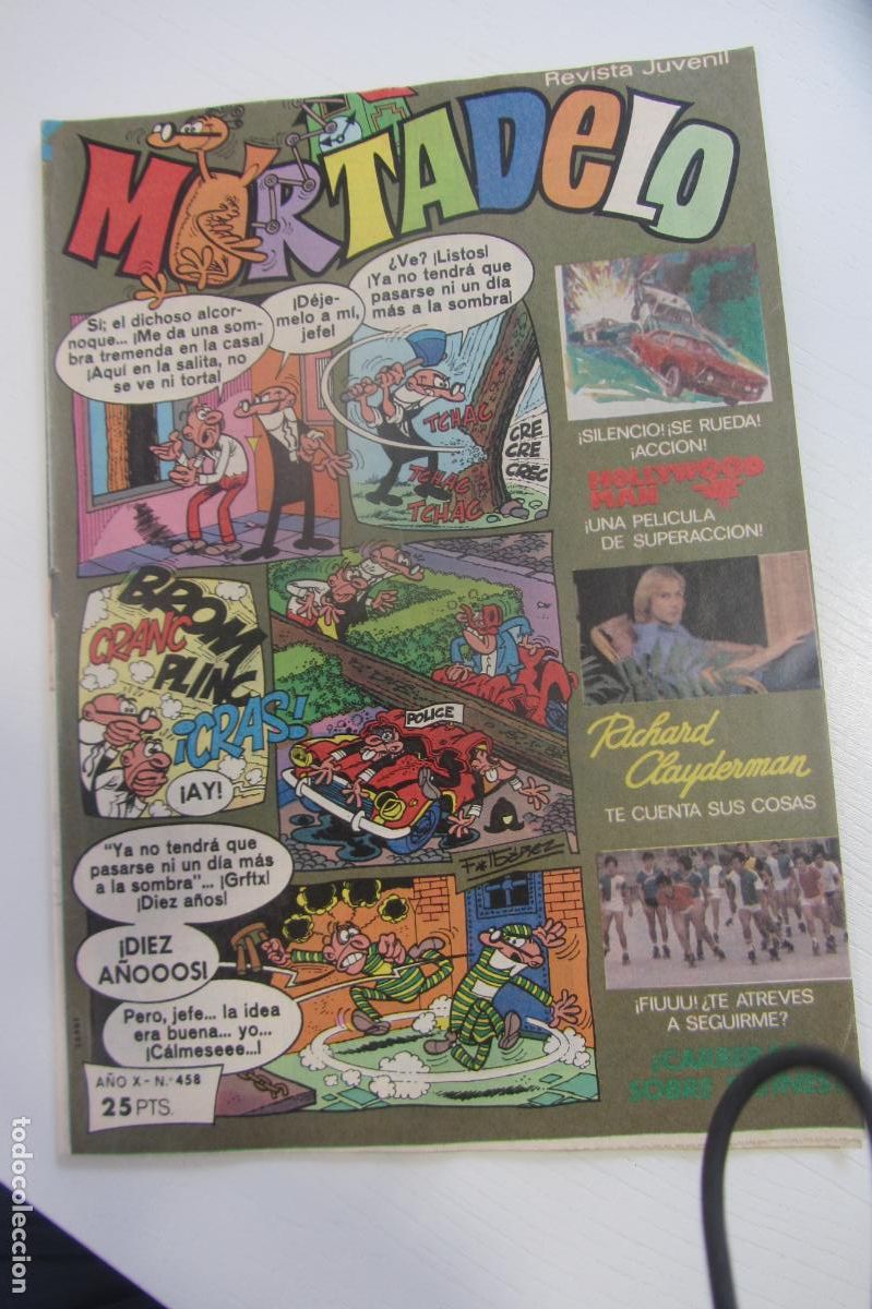 Tebeos: MORTADELO REVISTA SEMANAL N&ordm; 458 sin POSTER JUVENIL BRUGUERA arx149