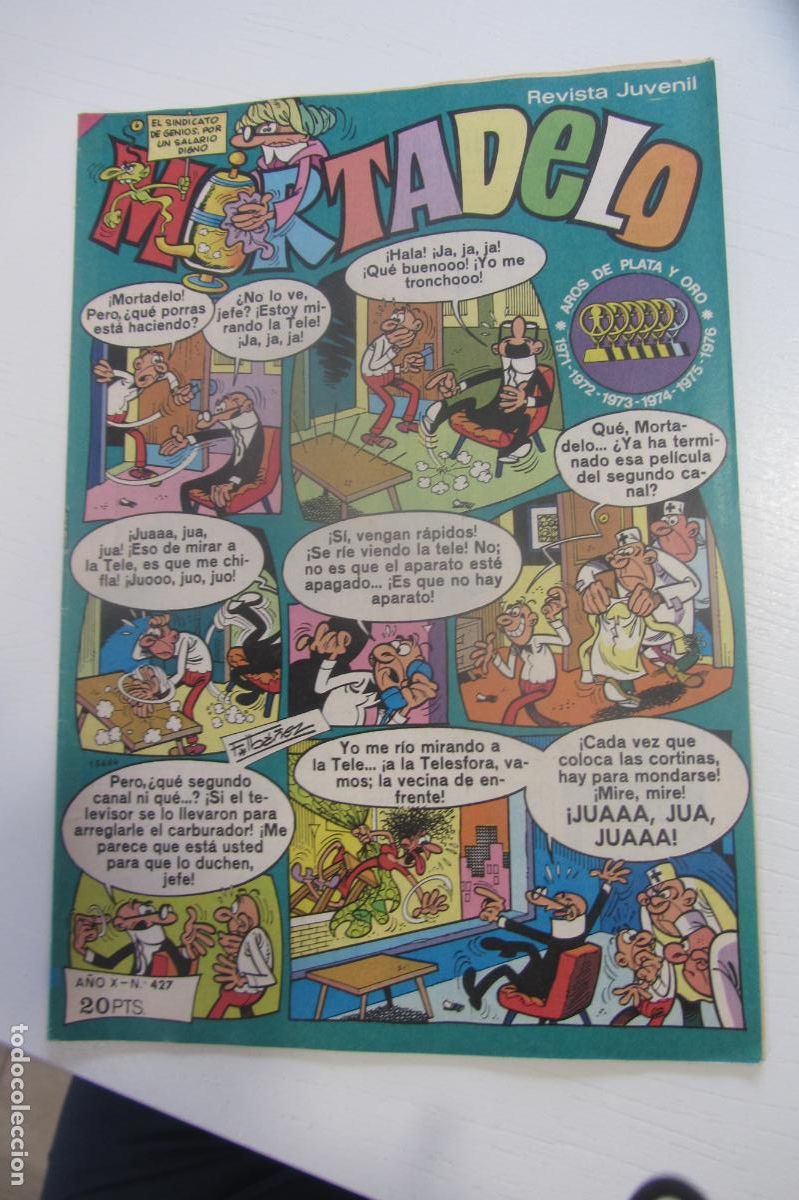 Tebeos: MORTADELO REVISTA SEMANAL N&ordm; 427 JUVENIL BRUGUERA arx149