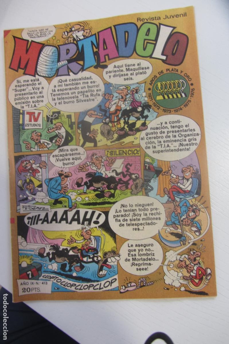 Giornalini: MORTADELO REVISTA SEMANAL N&ordm; 413 JUVENIL BRUGUERA arx149