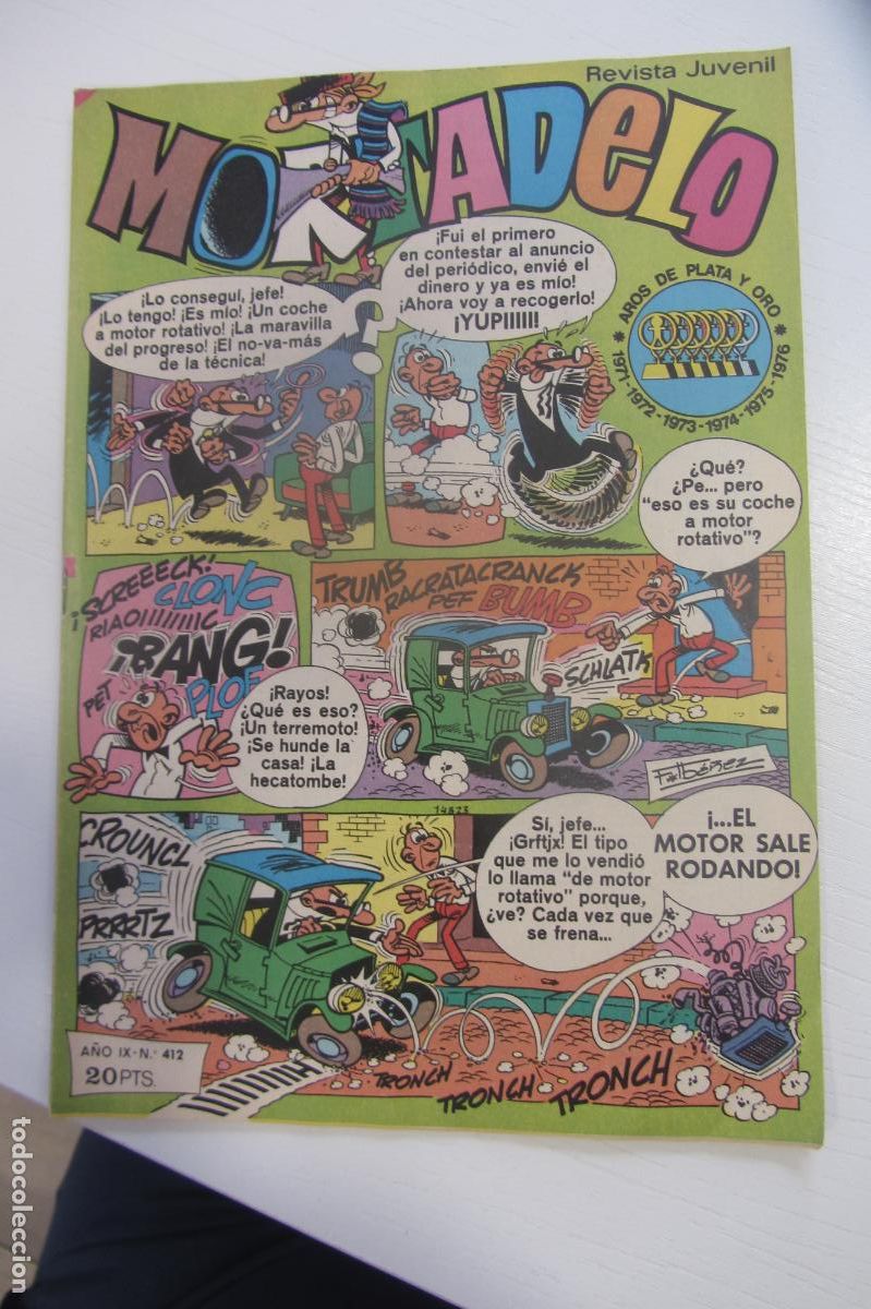 Tebeos: MORTADELO REVISTA SEMANAL N&ordm; 412 JUVENIL BRUGUERA arx149
