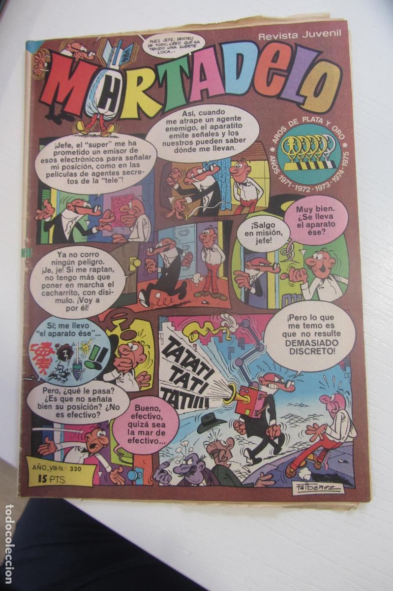 Tebeos: MORTADELO REVISTA SEMANAL N&ordm; 330 JUVENIL BRUGUERA arx149