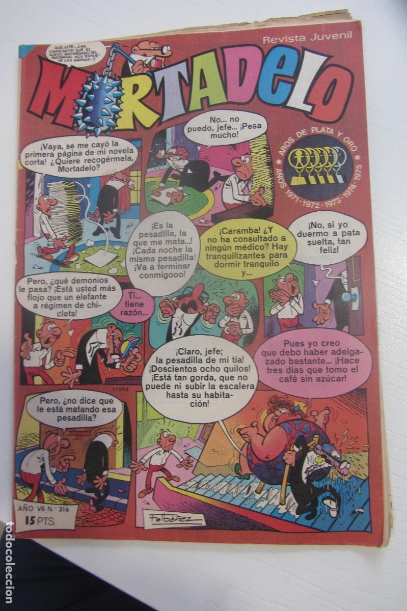 Tebeos: MORTADELO REVISTA SEMANAL N&ordm; 316 JUVENIL BRUGUERA arx149