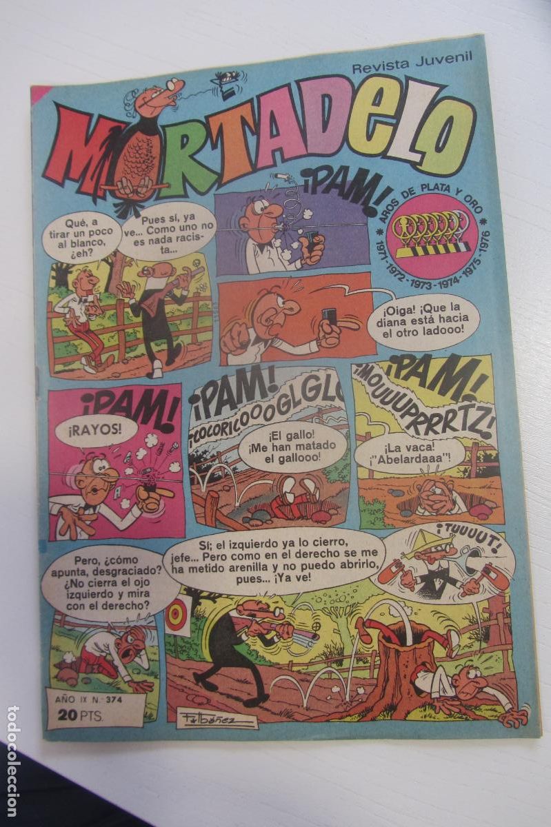 Tebeos: MORTADELO REVISTA SEMANAL N&ordm; 374 JUVENIL BRUGUERA arx149
