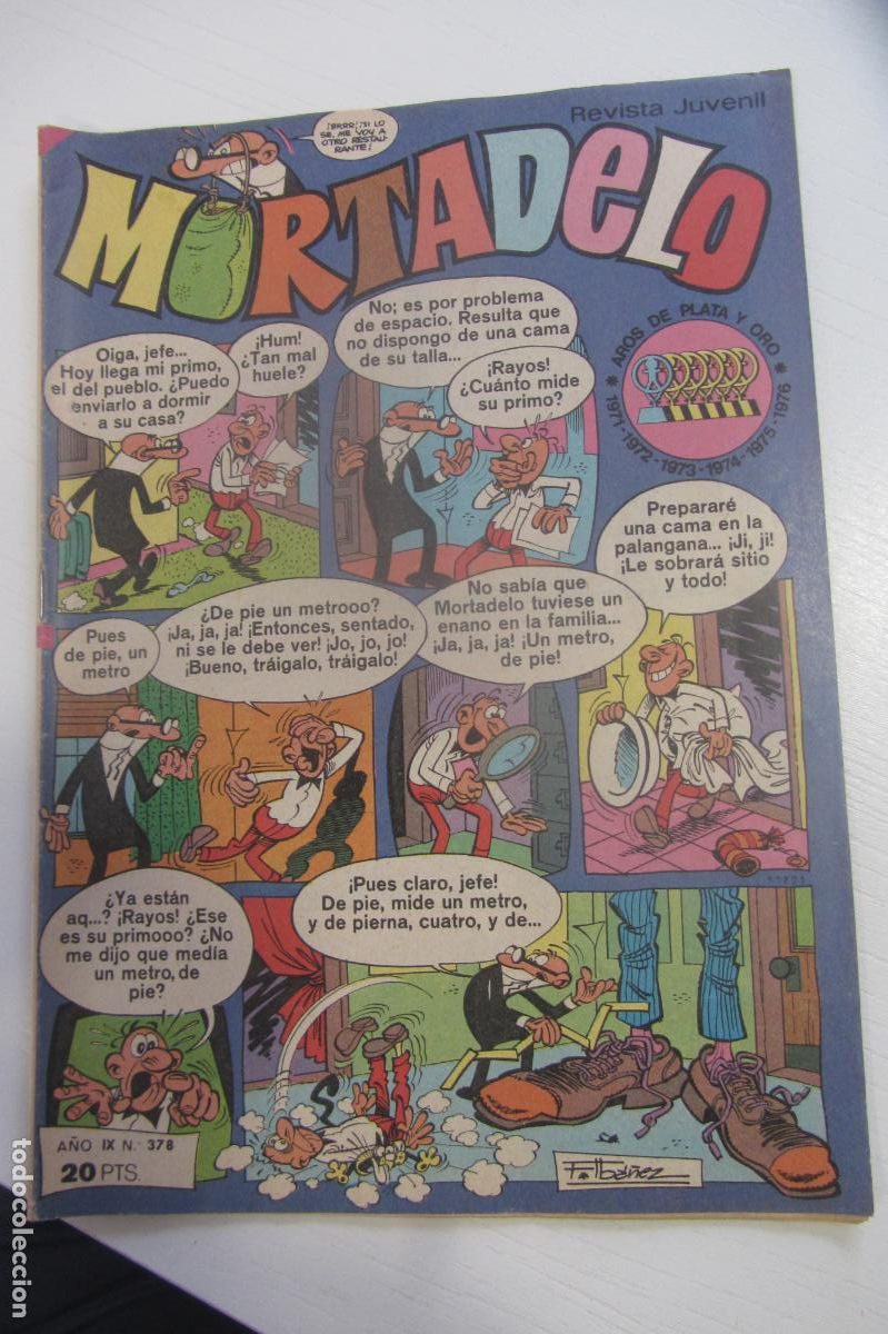 Tebeos: MORTADELO REVISTA SEMANAL N&ordm; 378 JUVENIL BRUGUERA arx149