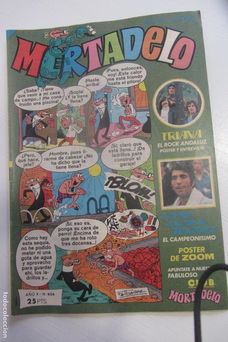 Tebeos: MORTADELO REVISTA SEMANAL N&ordm; 456 con poster JUVENIL BRUGUERA arx227