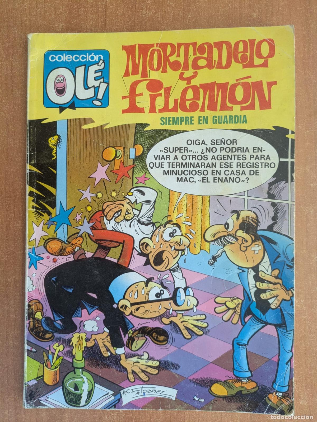 Tebeos: Mortadelo y Filemon. Siempre en guardia. Colecci&oacute;n Ol&eacute; n&ordm; 117. Numero en lomo. Bruguera.