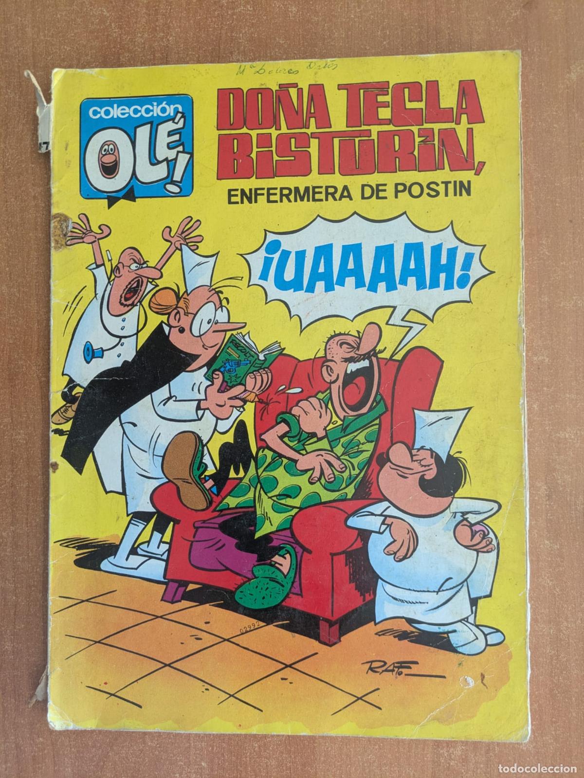 Tebeos: Do&ntilde;a Tecla Bisturin, enfermera de post&iacute;n. Colecci&oacute;n Ol&eacute; n 17. 1&ordf; Edici&oacute;n. Bruguera.