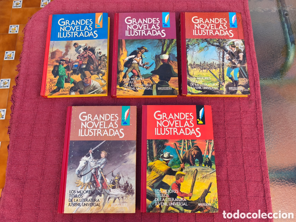 Tebeos: GRANDES NOVELAS ILUSTRADAS BRUGUERA PRIMERA EDICI&Oacute;N 1985 TOMOS 1,9,11,12,14.(JOYAS LITERARIAS)