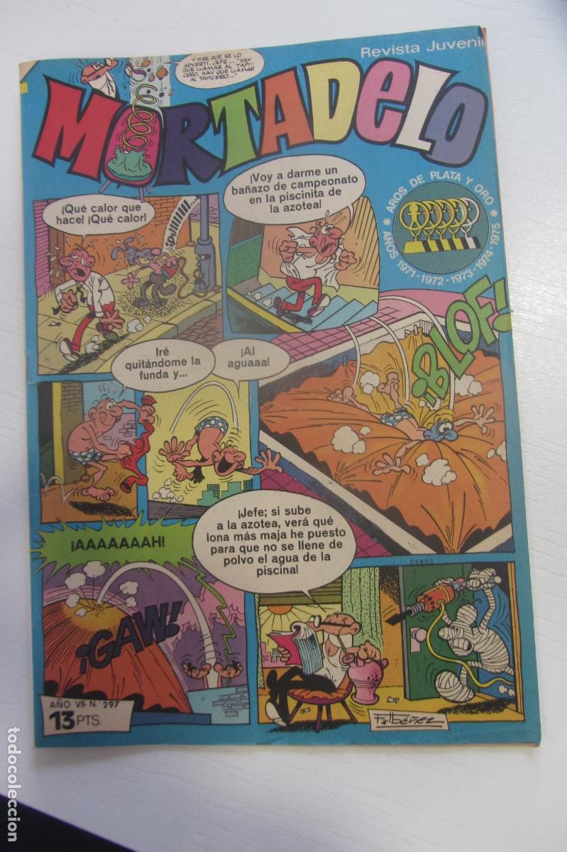 Tebeos: MORTADELO REVISTA SEMANAL N&ordm; 297 JUVENIL BRUGUERA arx227