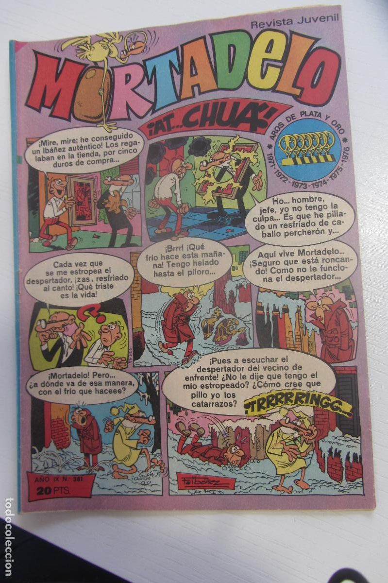 Tebeos: MORTADELO REVISTA SEMANAL N&ordm; 381 JUVENIL BRUGUERA arx227