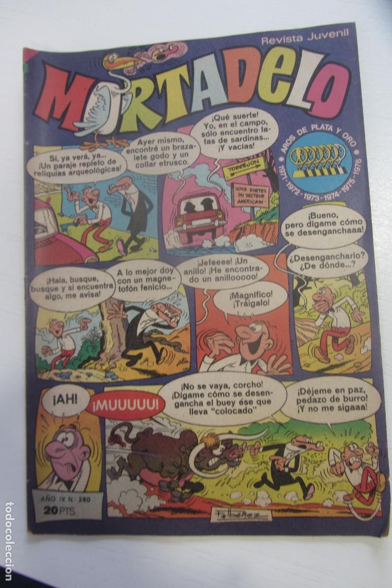 Tebeos: MORTADELO REVISTA SEMANAL N&ordm; 380 JUVENIL BRUGUERA arx227