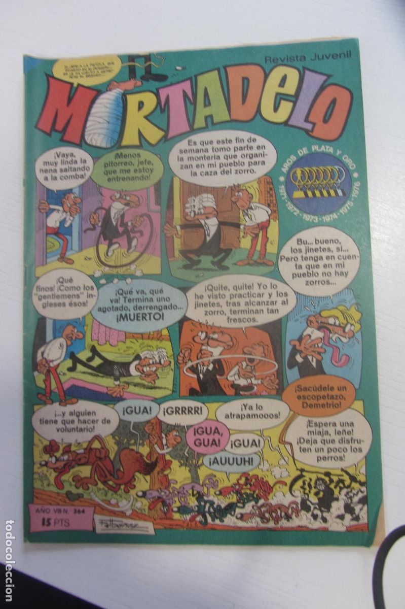 Tebeos: MORTADELO REVISTA SEMANAL N&ordm; 364 JUVENIL BRUGUERA arx227