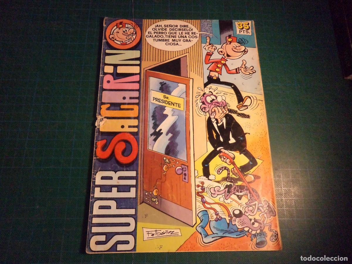 BDs: Super Sacarino. N&ordm; 35. Bruguera. Portada suelta de la grapa. (Ref. 16-B)
