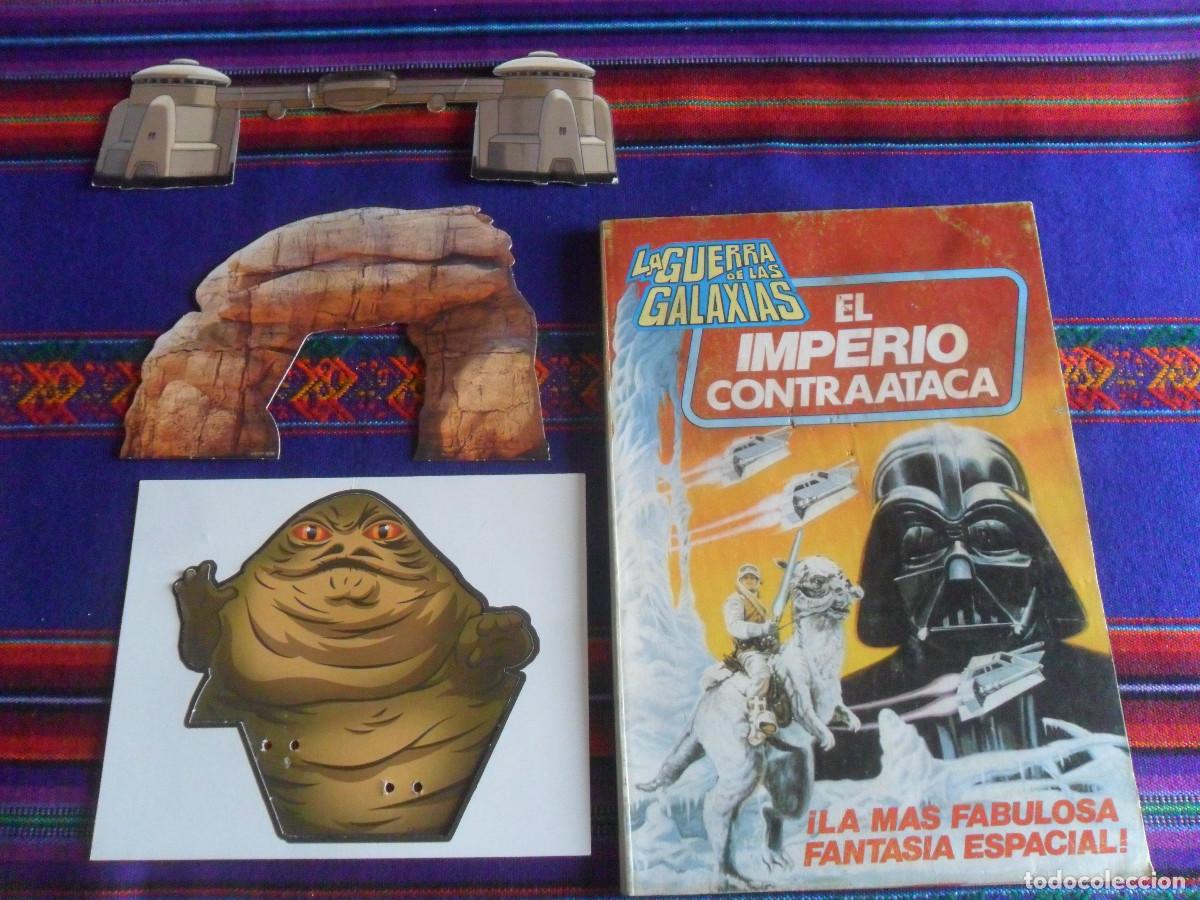 Comics: STAR WARS EL IMPERIO CONTRAATACA ADAPTACI&Oacute;N FILM AL C&Oacute;MIC BRUGUERA, RECORTABLE JABBA EL HUTT Y M&Aacute;S.