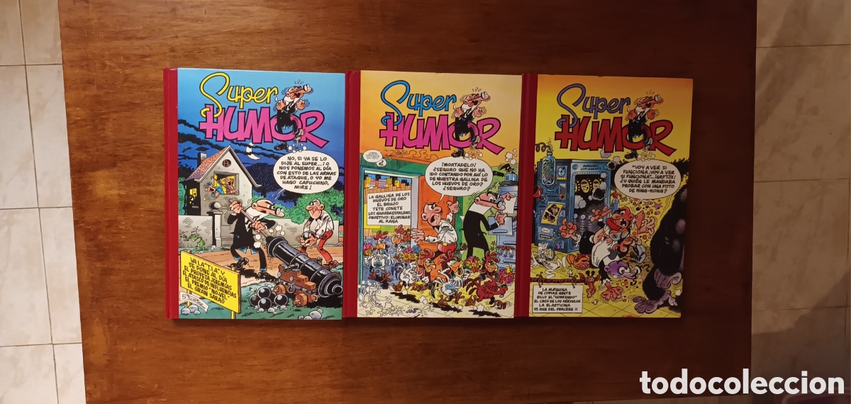 Tebeos: Super Humor Mortadelo: lote de 3 tomos de tapa dura, n&uacute;meros 3, 7 y 10, Ediciones B