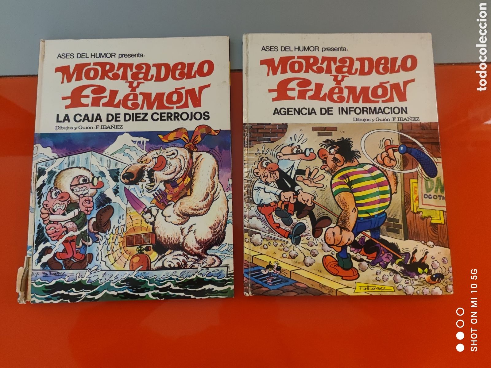 Tebeos: Mortadelo y Filem&oacute;n,Lote 2 &aacute;lbumes -Ases del Humor Bruguera (Lomo con tara)
