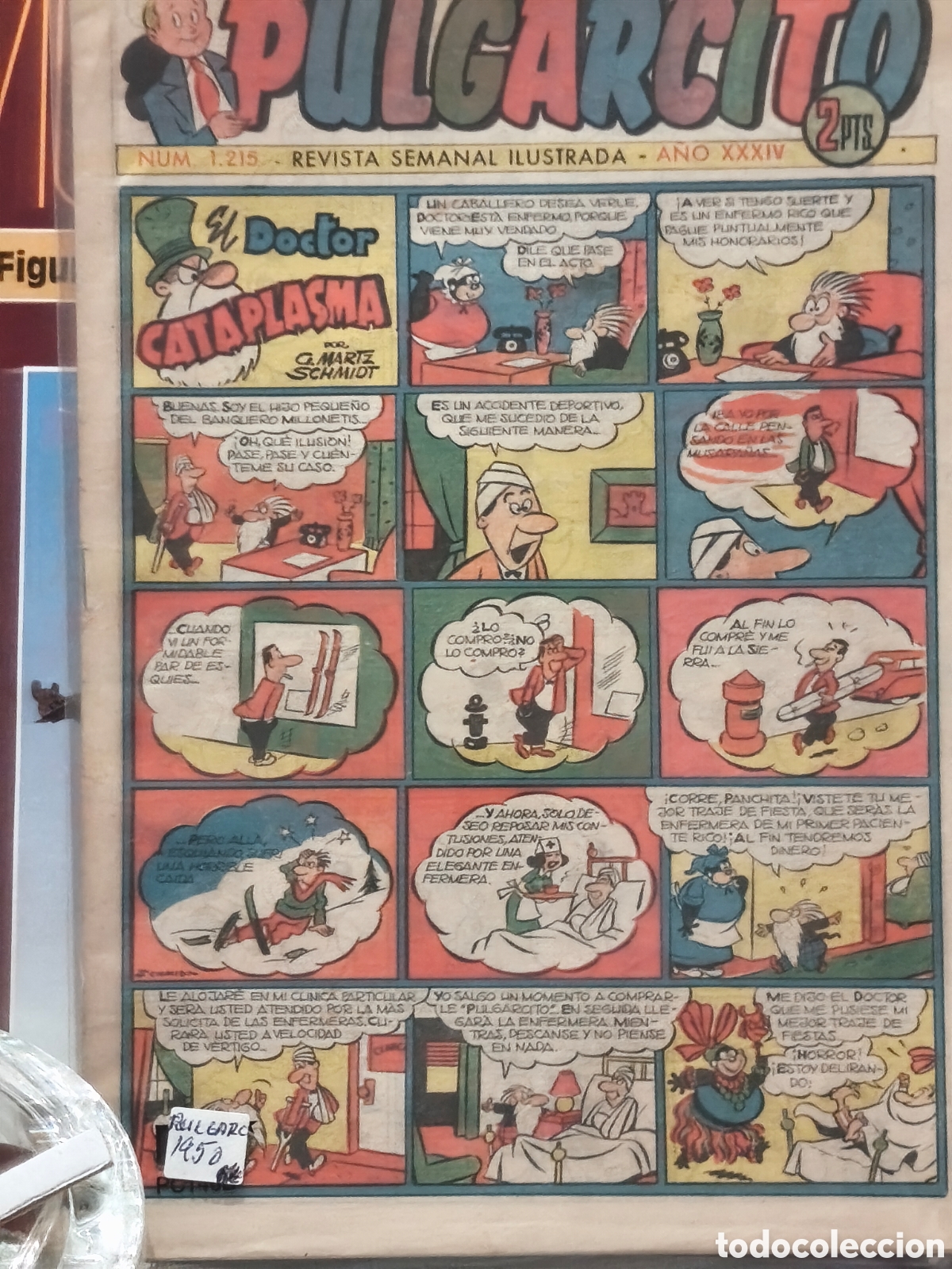 Tebeos: Tebeo brucguera Pulgarcito , antiguo buena conservaci&oacute;n ver las im&aacute;genes escaso original