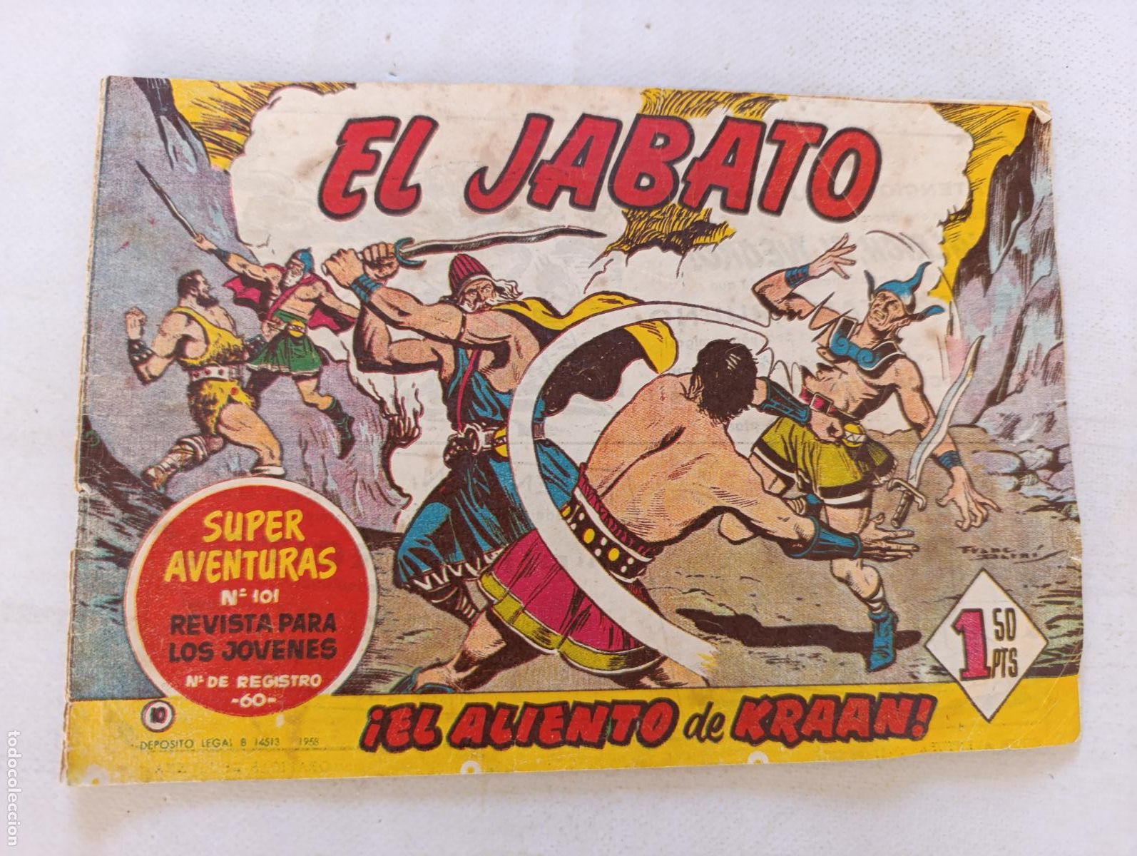 Tebeos: EL JABATO N&ordm; 10 - BRUGUERA - ORIGINAL (HT)