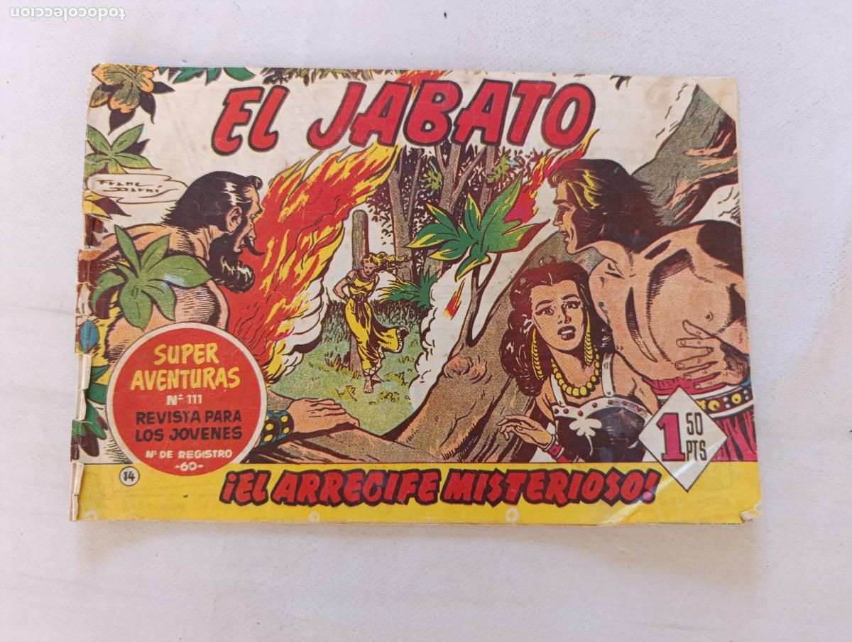 Tebeos: EL JABATO N&ordm; 14 - BRUGUERA - ORIGINAL (HT)