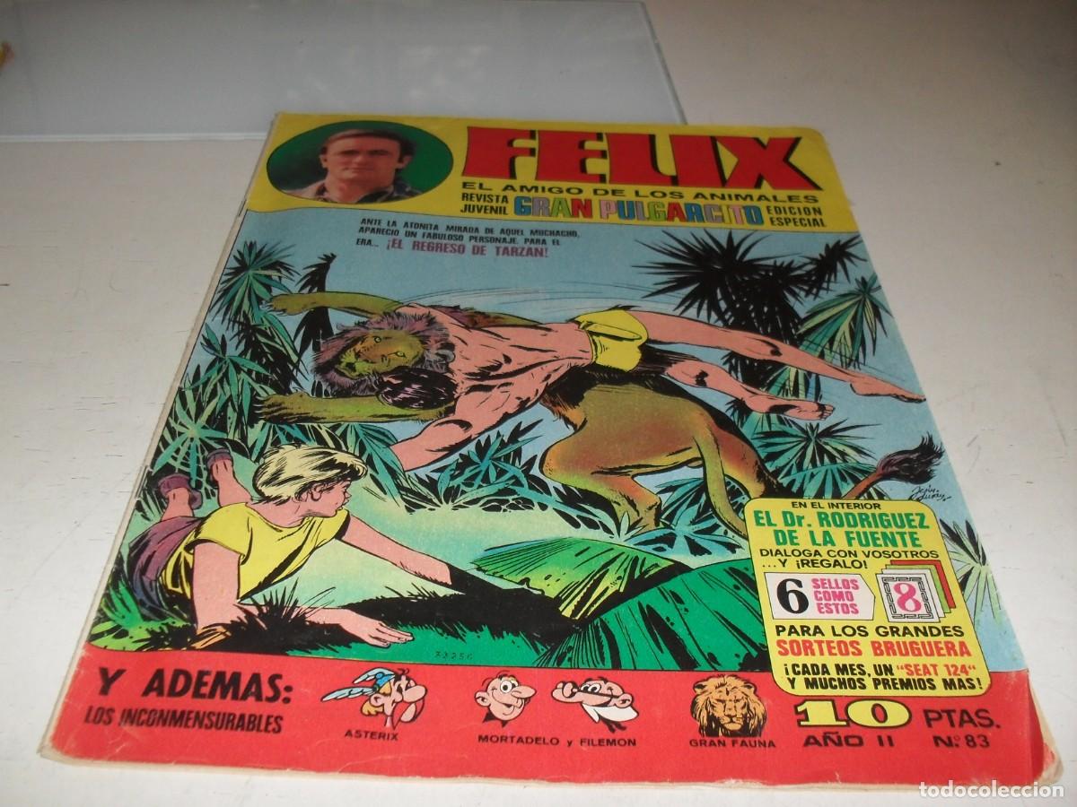 Livros de Banda Desenhada: GRAN PULGARCITO N&ordm; 83,ULTIMOS Y DIFICILES N&ordm;,CON FELIX,EL AMIGO DE LOS ANIMALES,DE 84.BRUGUERA,1969