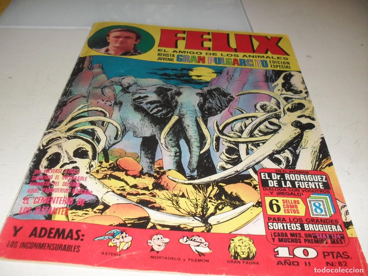 Livros de Banda Desenhada: GRAN PULGARCITO N&ordm; 82,ULTIMOS Y DIFICILES N&ordm;,CON FELIX,EL AMIGO DE LOS ANIMALES,DE 84.BRUGUERA,1969