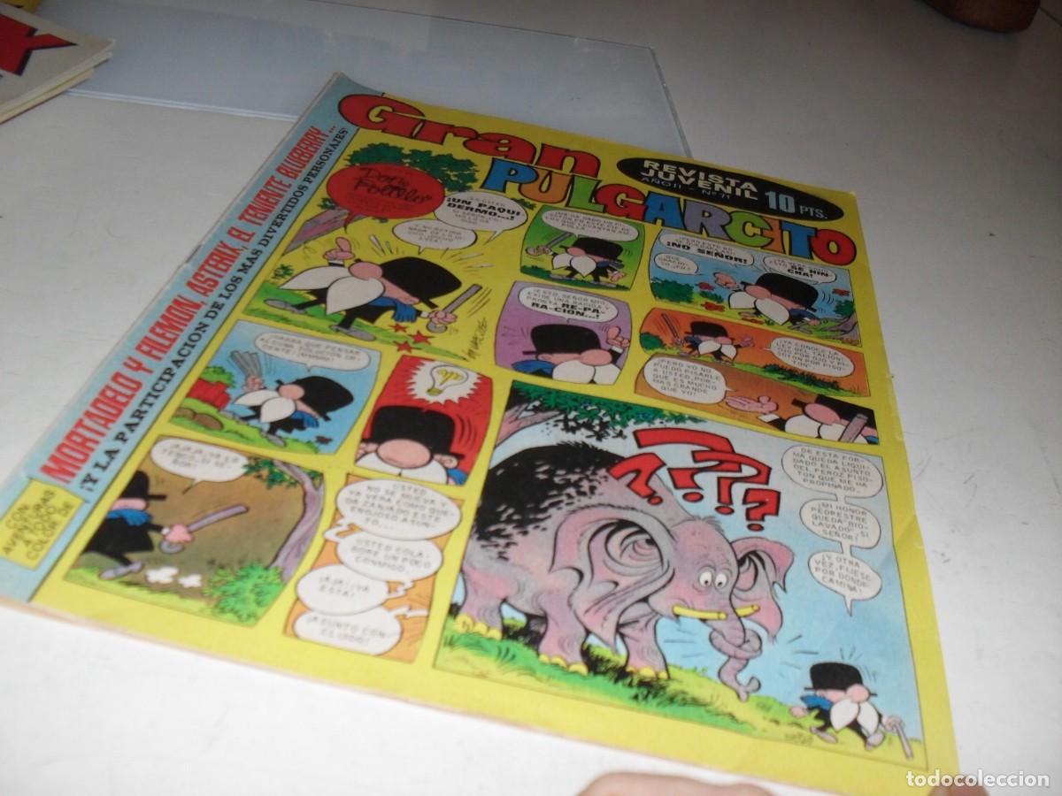 Livros de Banda Desenhada: GRAN PULGARCITO N&ordm; 71,CON EL INSPECTOR DAN:VIAJE INTERRUMPIDO,DE 84.BRUGUERA,1969