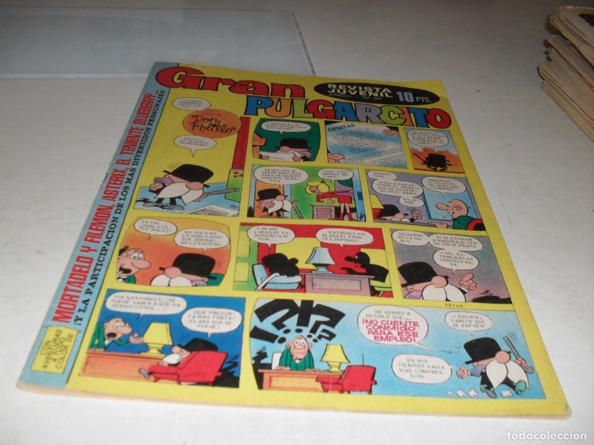 Livros de Banda Desenhada: GRAN PULGARCITO N&ordm; 69,CON EL INSPECTOR DAN:ORO ENSANGRENTADO,DE 84.BRUGUERA,1969