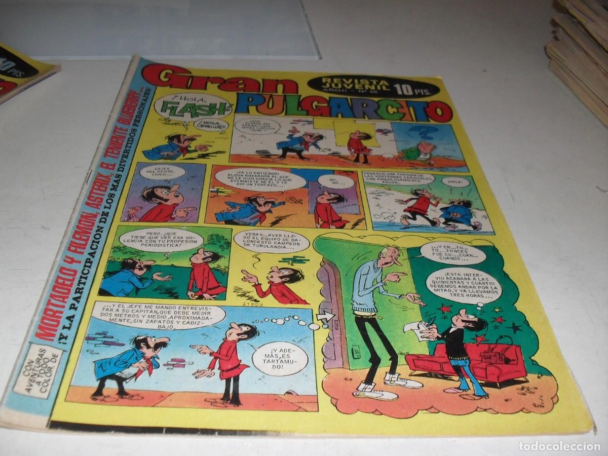 Comics: GRAN PULGARCITO N&ordm; 66,CON MORTADELO:VALOR Y AL TORO.,DE 84.BRUGUERA,1969