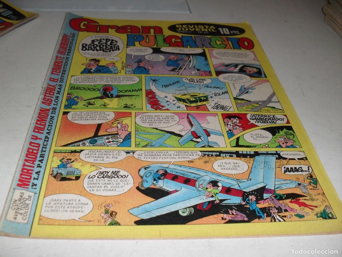 Tebeos: GRAN PULGARCITO N&ordm; 65,CON MORTADELO:VALOR Y AL TORO.,DE 84.BRUGUERA,1969