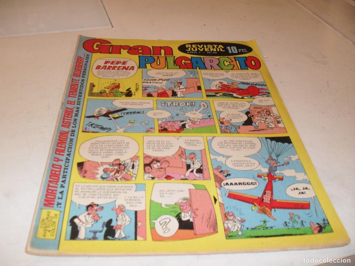 BDs: GRAN PULGARCITO N&ordm; 49,CON MORTADELO:SAFARI CALLEJERO.,DE 84.BRUGUERA,1969