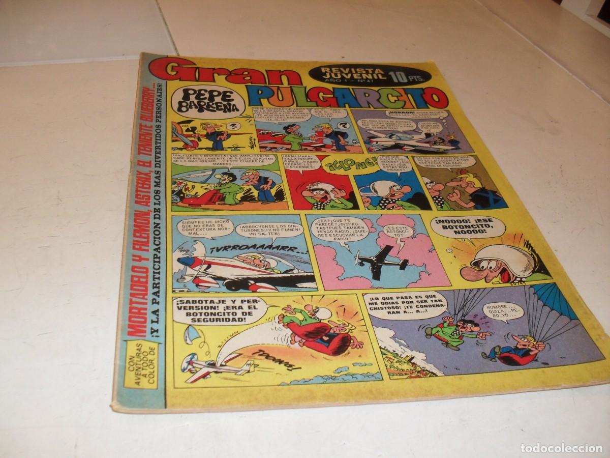 BDs: GRAN PULGARCITO N&ordm; 47,CON MORTADELO:SAFARI CALLEJERO.,DE 84.BRUGUERA,1969