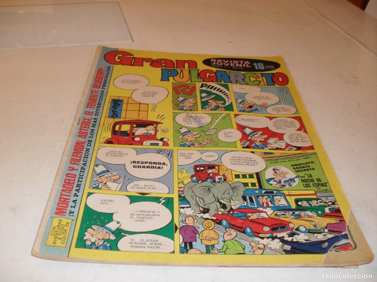 Comics: GRAN PULGARCITO N&ordm; 43,CON MUSEO DE LA HISTORIETA:D&ordm; AGAPITO.,DE 84.BRUGUERA,1969