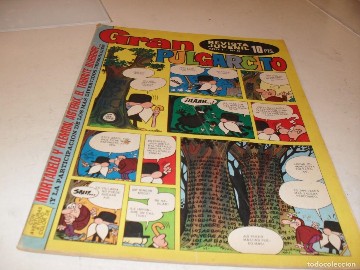 BDs: GRAN PULGARCITO N&ordm; 41,EN MUSEO DE LA HISTORIETA:LA 1&ordf; PAGINA DE MORTADELO.,DE 84.BRUGUERA,1969