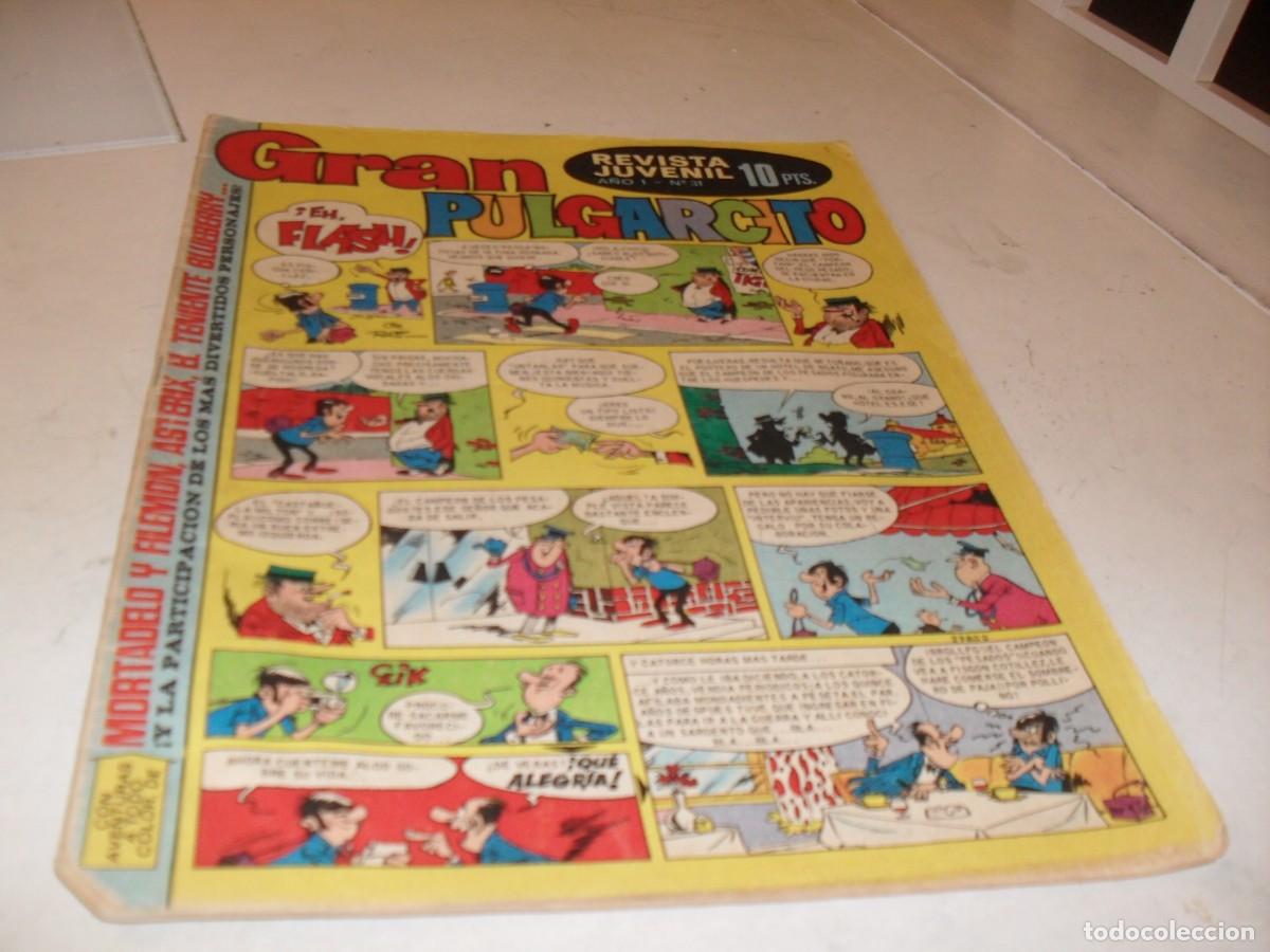 BDs: GRAN PULGARCITO N&ordm; 31,CON MORTADELO:EL GANG DEL CHICHARRON,DE 84.BRUGUERA,1969