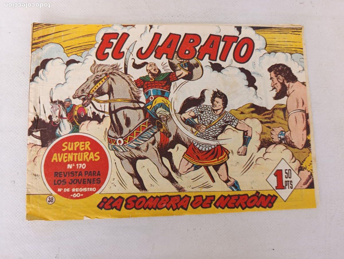 Tebeos: EL JABATO N&ordm; 38 - BRUGUERA - ORIGINAL (HT)