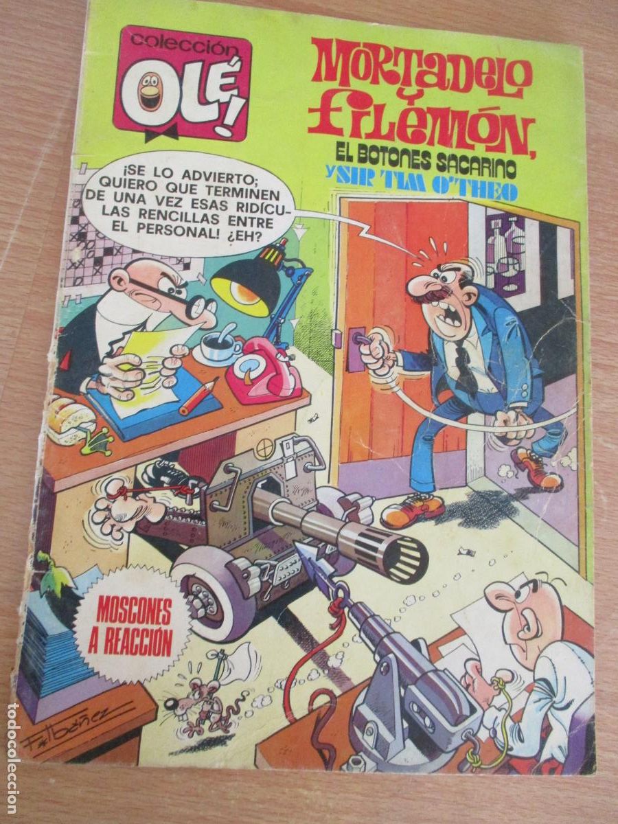 Tebeos: EDT: BRUGUERA-COLECCI&Oacute;N OL&Eacute;, N&ordm;. 175- MORTADELO Y FILEM&Oacute;N, MOSCONES A REACCI&Oacute;N- 1&ordf;. EDC-1979