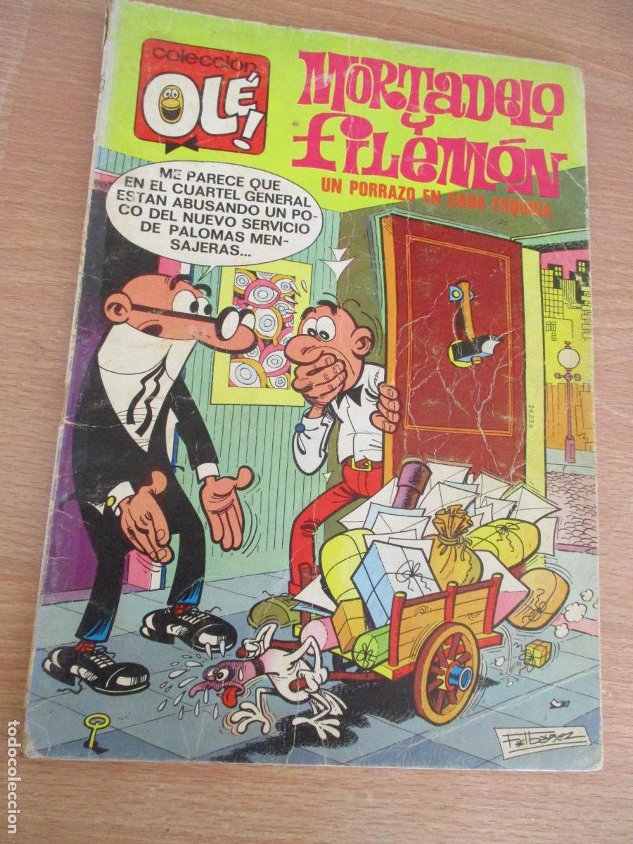 Tebeos: EDT: BRUGUERA-COLECCI&Oacute;N OL&Eacute;, N&ordm;. 105- MORTADELO Y FILEM&Oacute;N, UN PORRAZO EN CADA ESQUINA- 2&ordf;. EDC-1976