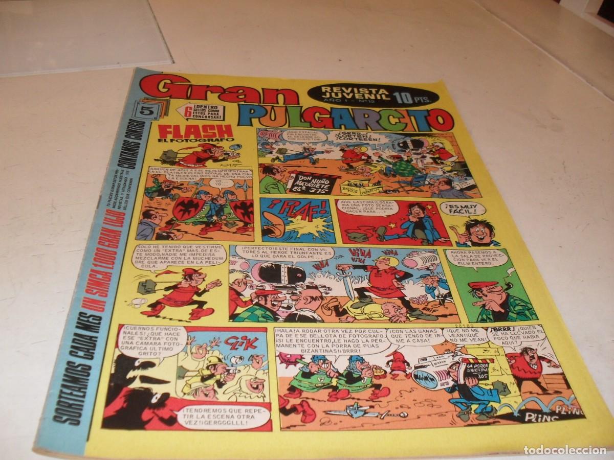 BDs: GRAN PULGARCITO N&ordm;12,CON POSTER COLORAMA:LA EPOPEYA DEL RAIL,DE 84.BRUGUERA,1969