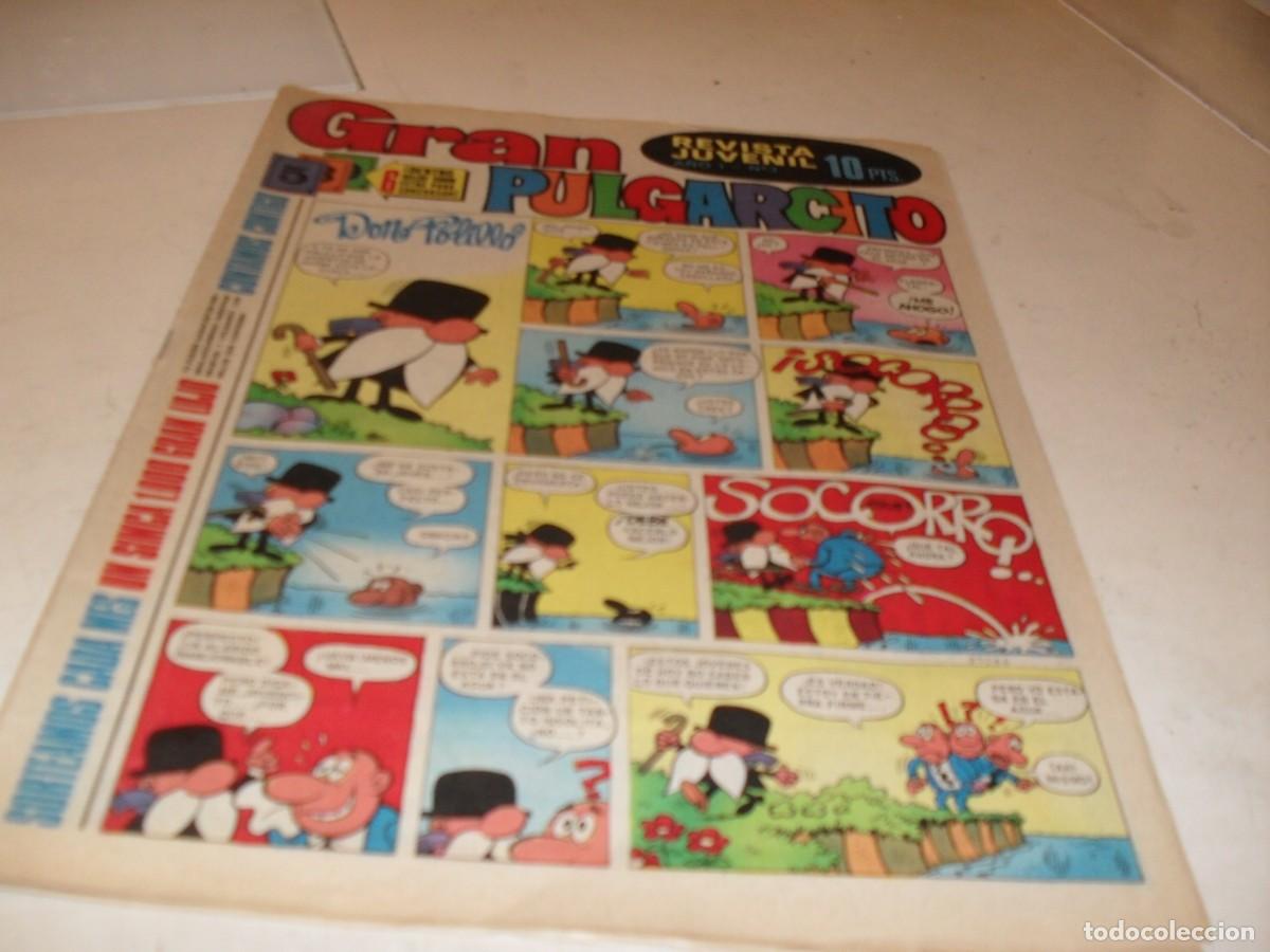 Tebeos: GRAN PULGARCITO N&ordm; 3,PRIMEROS N&ordm; ,CON POSTER COLORAMA:LOS INDIOS PUEBLO,DE 84.BRUGUERA,1969
