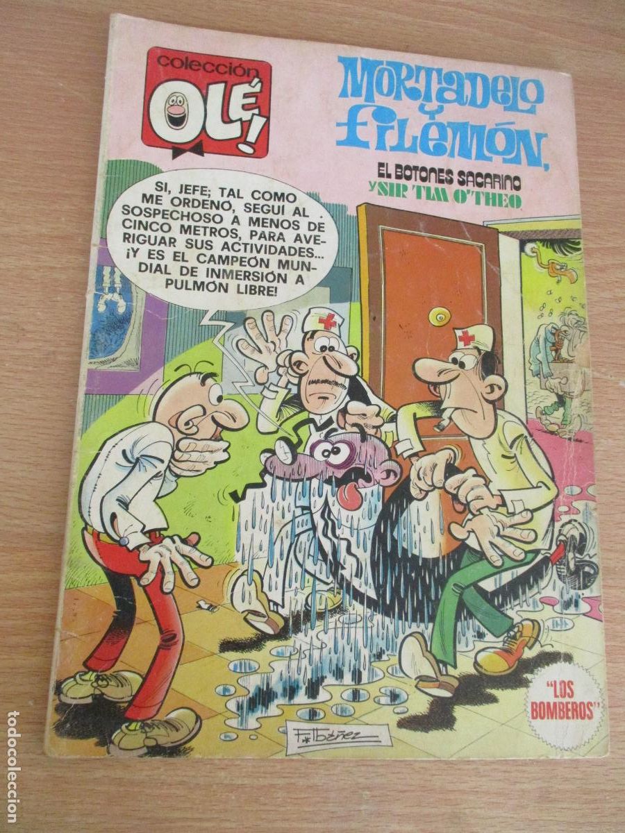 Tebeos: EDT: BRUGUERA-COLECCI&Oacute;N OL&Eacute;, N&ordm;. 178- MORTADELO Y FILEM&Oacute;N, LOS BOMBEROS-1&ordf;. EDC.- 1979