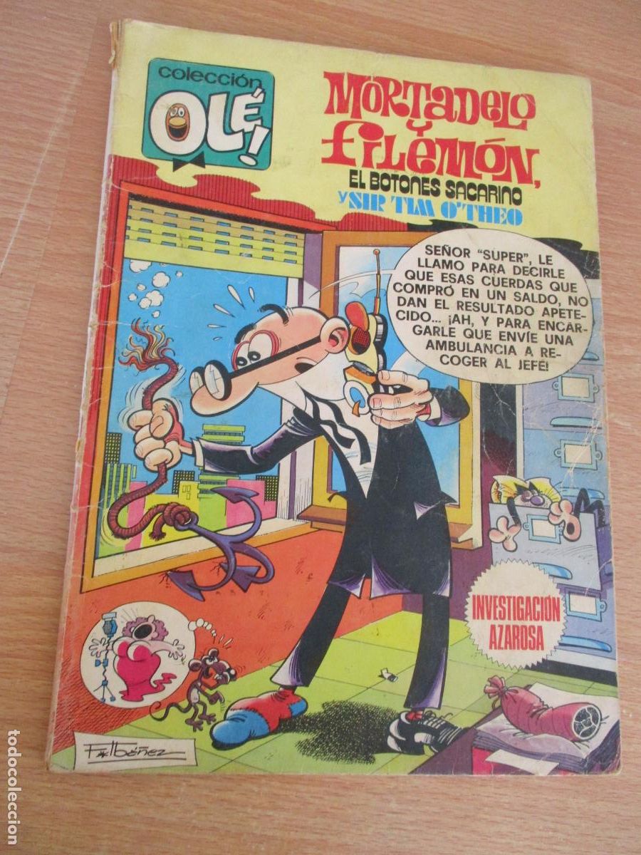 Comics: EDT: BRUGUERA-COLECCI&Oacute;N OL&Eacute;, N&ordm;. 174- MORTADELO Y FILEM&Oacute;N, INVESTIGACI&Oacute;N AZOROSA-1&ordf;. EDC.- 1979