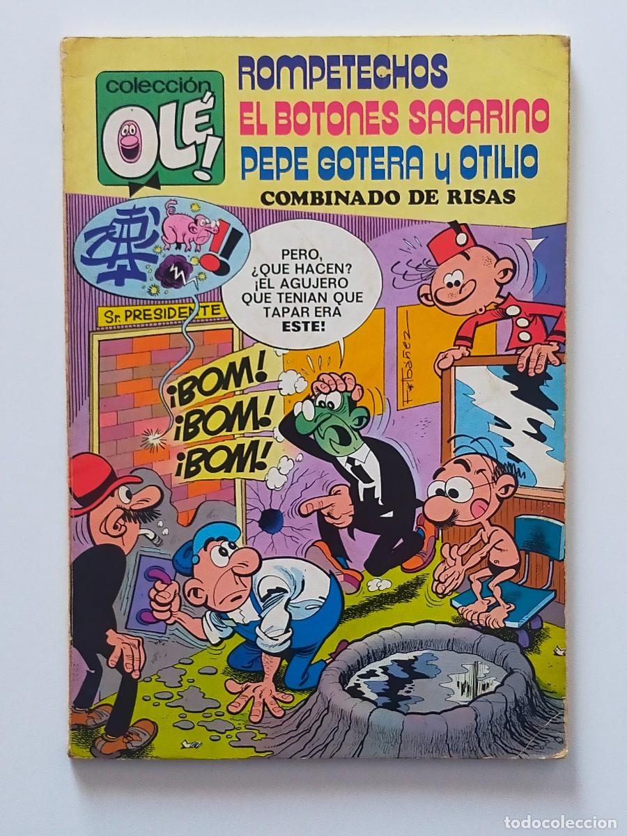 Tebeos: Colec OLE - ROMPETECHOS, SACARINO y PEPE GOTERA N&ordm; 109 - Edit Bruguera 1&ordf; Edic 1975 (N&uacute;mero en lomo)