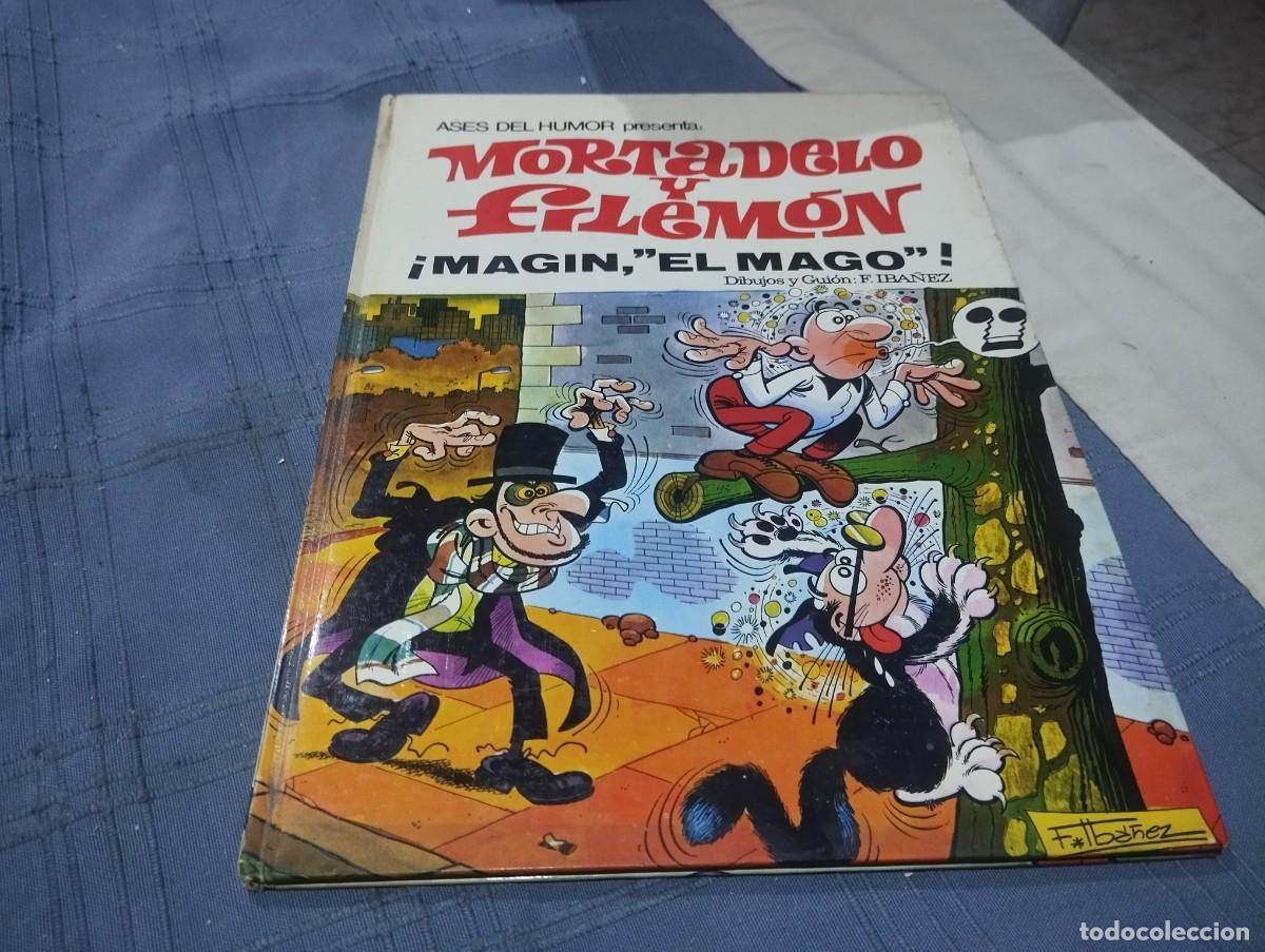 Livros de Banda Desenhada: ASES DEL HUMOR N&ordm; 12 MORTADELO Y FILEM&Oacute;N &iexcl;MAG&Iacute;N, &rdquo;EL MAGO&rdquo; BRUGUERA 1&ordf; ED. 1971 TAPA DURA