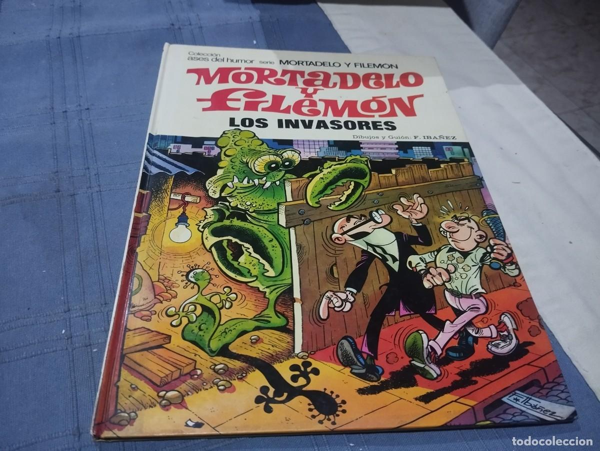 BDs: ASES DEL HUMOR N&ordm; 29 MORTADELO Y FILEM&Oacute;N LOS INVASORES BRUGUERA 1974 BUEN ESTADO +