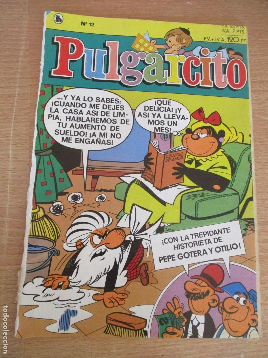 Comics: EDT: BRUGUERA-PULGARCITO, &Eacute;POCA 3&ordf;, A&Ntilde;O II, N&ordm;. 12 - 1986- PROCEDENTE DE RETAPADO