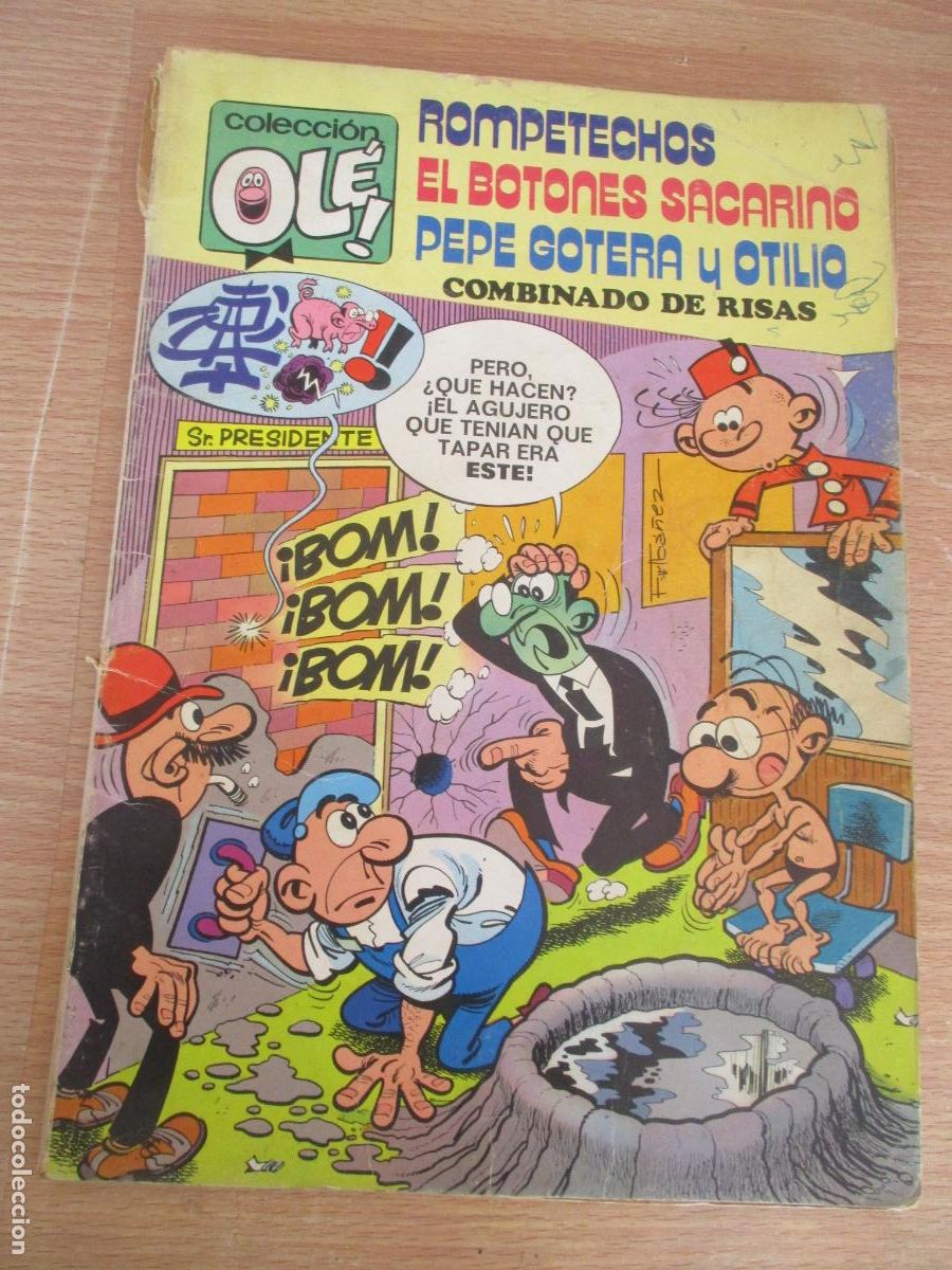 Comics: BRUGUERA-1975-ROMPETECHOS, EL BOTONES SACARINO, PEPE G. Y OTILIO.-N&ordm;&iquest;? -COMBIMADO DE RISAS-OL&Eacute;