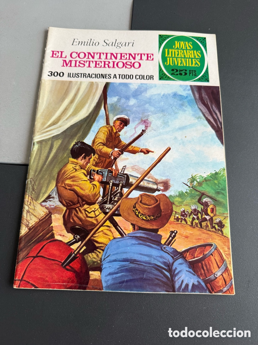 Tebeos: EL CONTINENTE MISTERIOSO ( Emilio Salgai) Joyas Literarias Juveniles. n 174. 1 edici&oacute;n