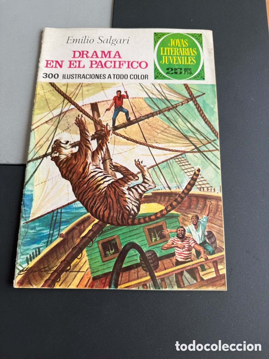 Tebeos: DRAMA EN EL PAC&Iacute;FICO ( Emilio Salgai). Joyas Literarias Juveniles. n 162. 1 edici&oacute;n