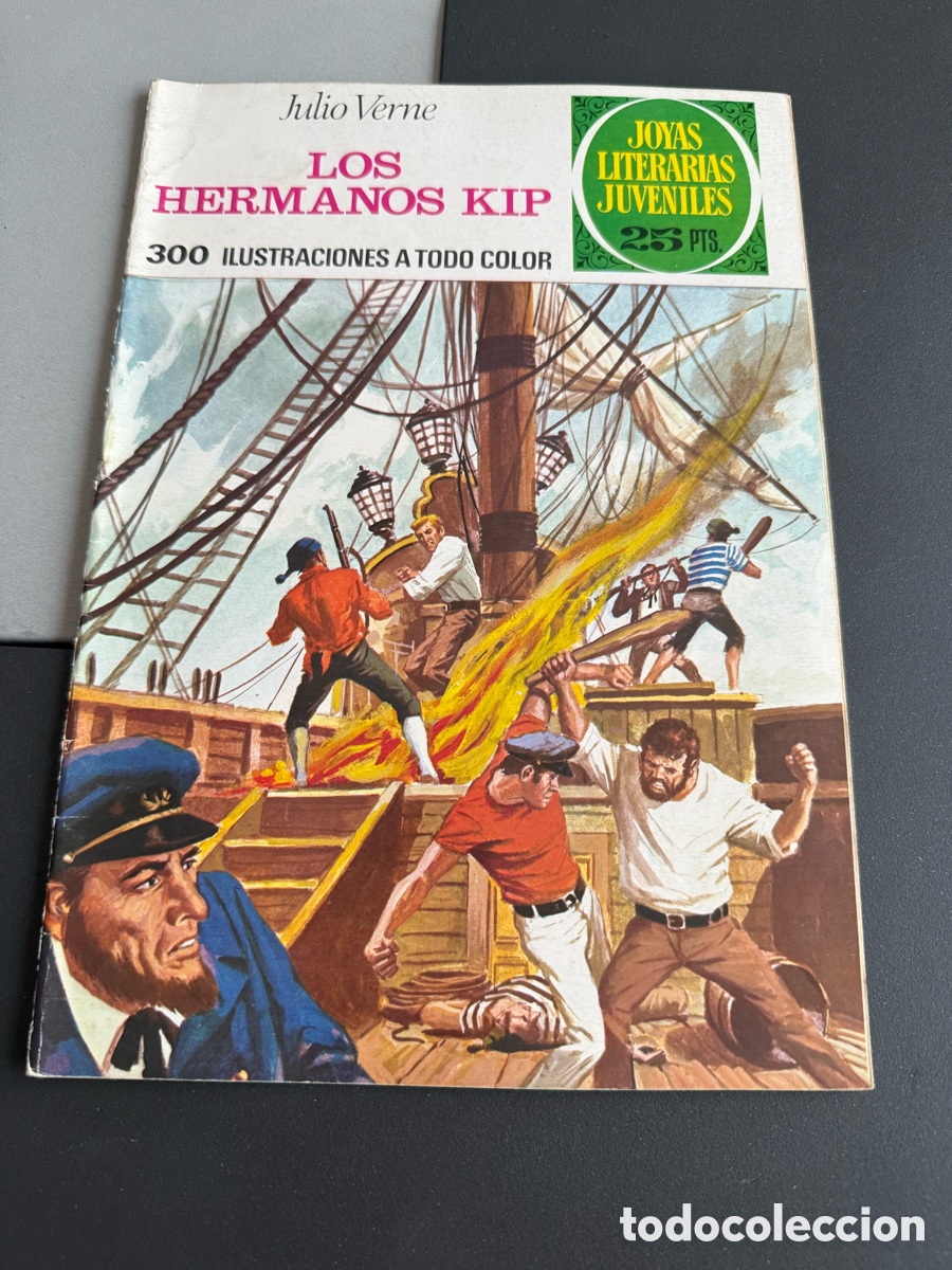 Tebeos: LOS HERMANOS KIP ( Julio Verne ). Joyas Literarias Juveniles. n 158. 1 edici&oacute;n